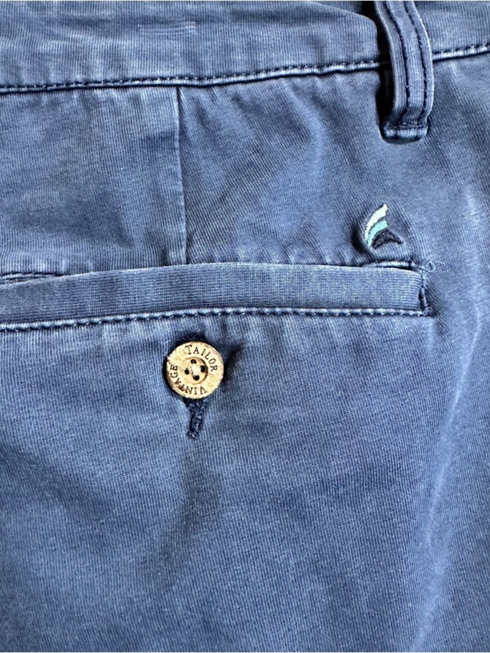 Tailor Vintage Connecticut Originals Greenwich Shorts Mens 34 Navy 9” Inseam - Picture 12 of 13